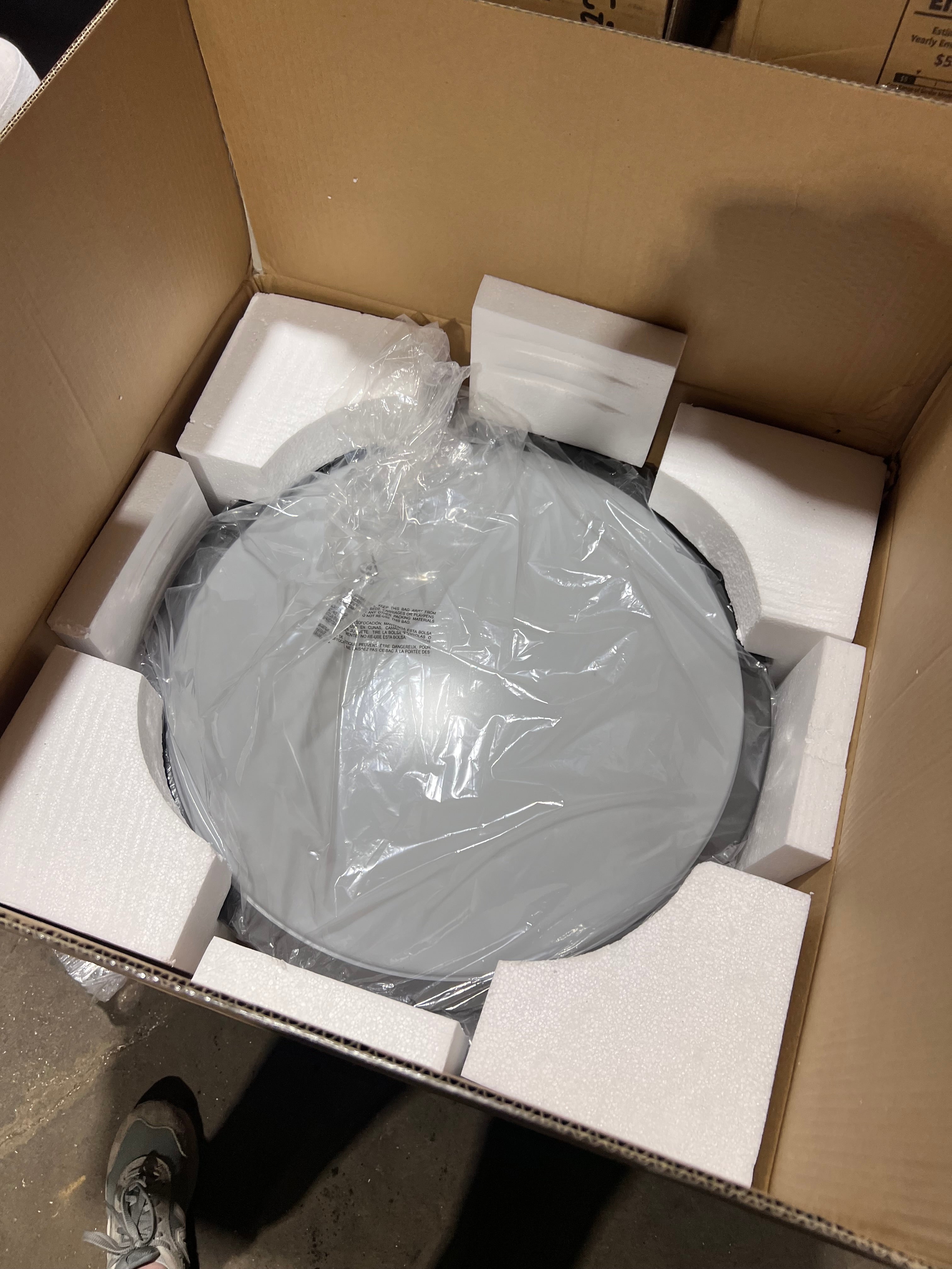 KICHLER Avon 24 in. 1-Light Olde Bronze Integrated LED Transitional Hallway Flush Mount Ceiling Light 10788OZLED