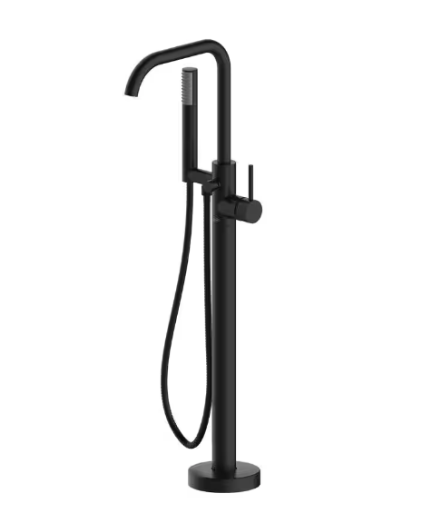 Jacuzzi - Contento Single-Handle Freestanding Tub Filler Faucet in Matte Black