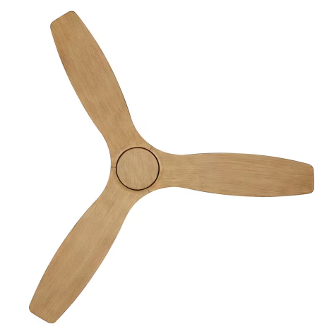 Moto 52 in. Indoor Brushed Nickel and Teak Ceiling Fan with Remote Control (Lucci Air)