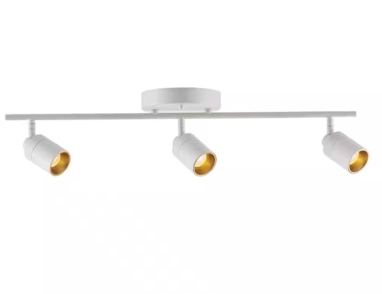 Shura 3-Light White Integrated LED Track Light with Rotatable Heads, 2 ft. Fixed Track Lighting Kit, 3000k, 1470 Lumens