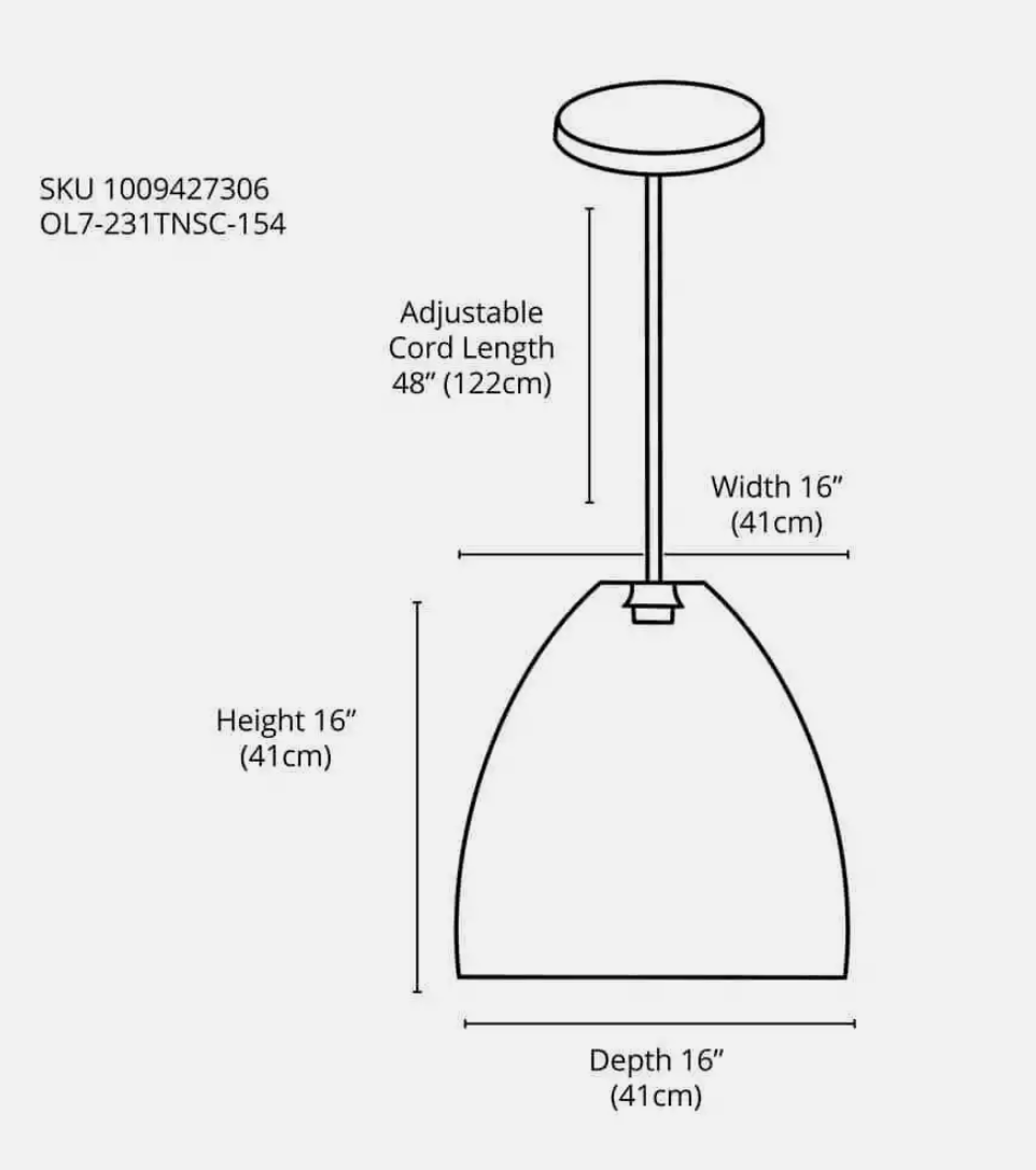 Hampton Bay Woods Bay Outdoor Pendant Light w/ Tan Resin Wicker Shade