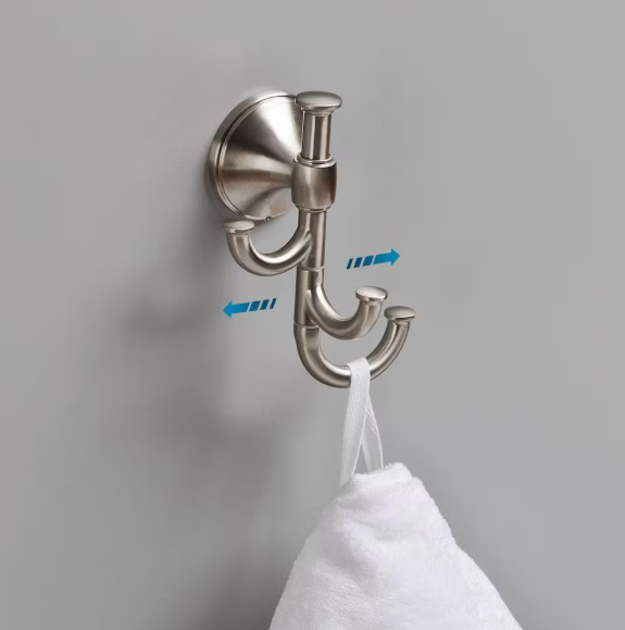 Delta- Accolade Expandable Multi-Purpose Towel and Clothes Hook in Spotshield Brushed Nickel