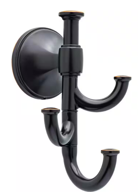 Delta- Accolade Wall Mounted Expandable 3-Prong J-Hook Towel Hook in Oil Rubbed Bronze