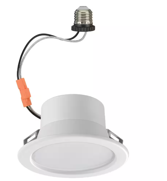 Commercial Electric- 4 in. T20 Smart Integrated LED Recessed Light Trim Adjustable CCT New Construction Remodel Powered by Hubspace