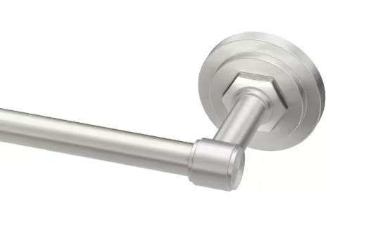 Gatco- Lizzie 24 in. Wall Mounted Towel Bar in Brushed Nickel