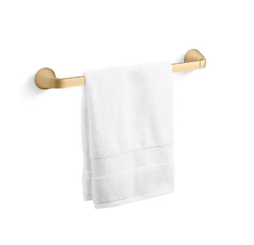 Kholer- Cursiva 18 in. Towel Bar in Vibrant Brushed Moderne Brass