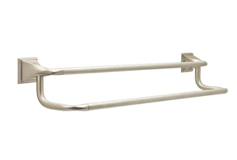 Delta- Everly 24 in. Wall Mount Double Towel Bar Bath Hardware Accessory in Brushed Nickel