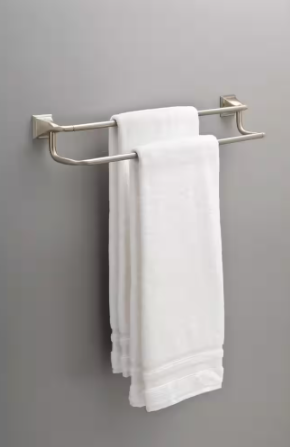 Delta- Everly 24 in. Wall Mount Double Towel Bar Bath Hardware Accessory in Brushed Nickel