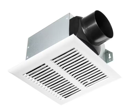 Hampton Bay- 80 CFM Ceiling Mount Room Side Installation Heavy-Duty Bathroom Exhaust Fan, ENERGY STAR