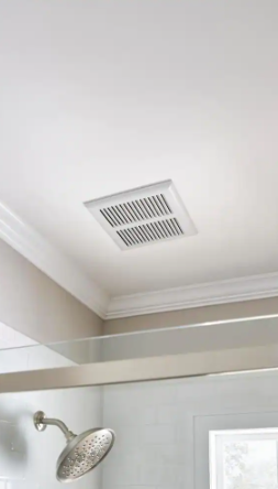 Hampton Bay- 80 CFM Ceiling Mount Room Side Installation Heavy-Duty Bathroom Exhaust Fan, ENERGY STAR