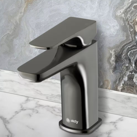 AKDY- Single Hole Single-Handle Bathroom Faucet in Brushed Graphite Black