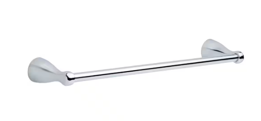 Delta- Foundations 18 in. Wall Mount Towel Bar Bath Hardware Accessory in Polished Chrome