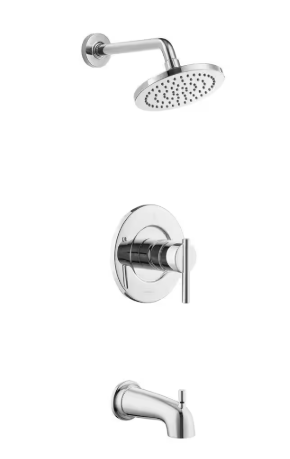 Glacier Bay- Dorind Single-Handle 1-Spray Tub and Shower Faucet 1.8 GPM in Chrome (Valve Included)