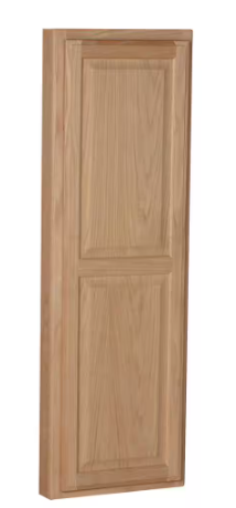 Unfinished Oak Wood In-Wall Ironing Board in Unfinished Oak Wood