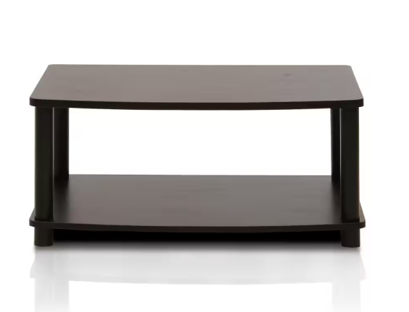 Turn-N-Tube 24 in. Espresso Particle Board TV Stand Fits TVs Up to 24 in. with Open Storage