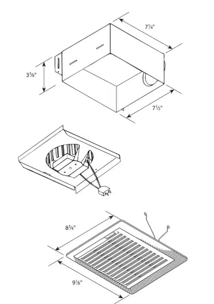 Broan-NuTone- 50 CFM Ceiling/Wall Mount Bathroom Exhaust Fan