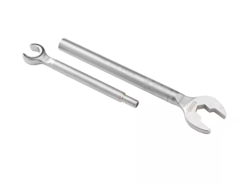 RIDGID- One Stop Wrench for Angle Stops, Straight Stops, and Compression Couplings, 2-in-1 Plumbing Wrench for Common Nut Sizes