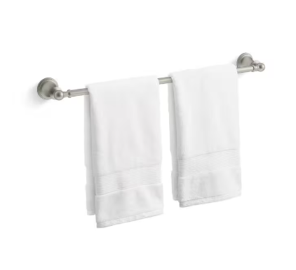 KOHLER- Capilano 24 in. Towel Bar in Vibrant Brushed Nickel