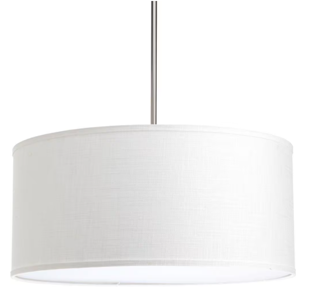 Progress Lighting- Markor Collection Summer Linen Fabric Accessory Shade