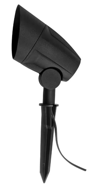 Low Voltage 50-Watt Black Outdoor Landscape Flood Light T3 Halogen Bulb
