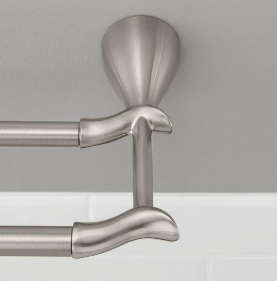 Glacier Bay- Edgewood 24 in. Double Towel Bar in Brushed Nickel
