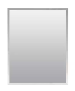 16 in. W x 20 in. H Rectangular Plastic Medicine Cabinet with Mirror