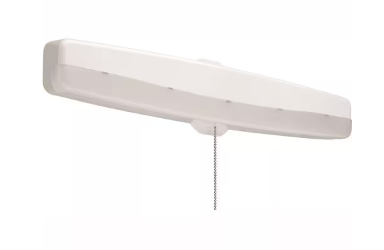 Lithonia Lighting- 18 in. White LED Closet Light with Pull Chain