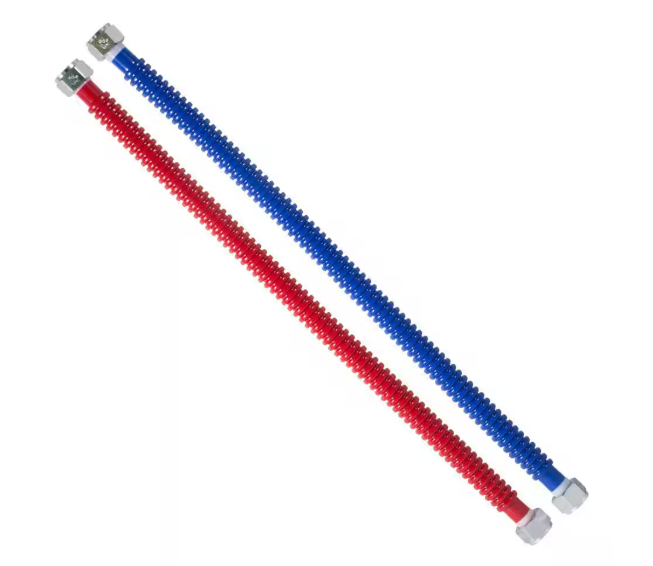 Everbilt- 3/4 in. FIP x 3/4 in. FIP 24 in. Stainless Steel Corrugated Water Heater Connector (2-Piece)