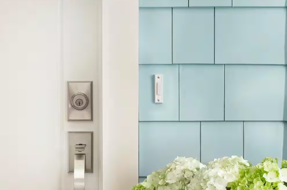 Wired Contractor Doorbell Kit with 2 Wired Push Buttons, White