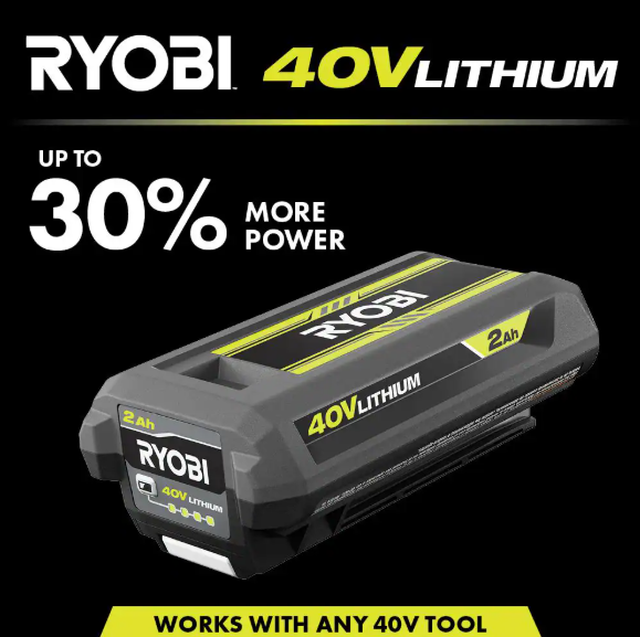 RYOBI - 40V Lithium-Ion 2.0 Ah Battery