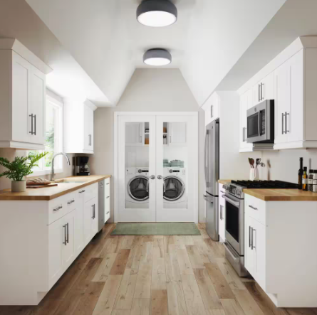 Richmond Verona White Plywood Shaker Ready to Assemble Base Kitchen Cabinet Soft Close 15 in W x 24 in D x 34.5 in H