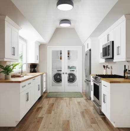 Richmond Verona White Plywood Shaker Ready to Assemble Base Kitchen Cabinet Soft Close 12 in W x 24 in D x 34.5 in H