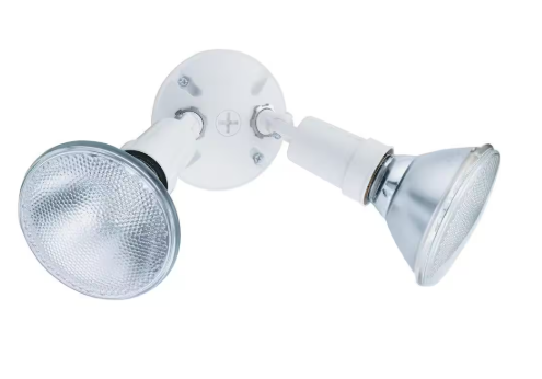 Lithonia Lighting- 2-Lamp Outdoor White Flood Light