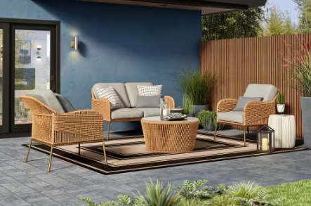 Home Decorators Collection- Riga 7.64 in. 2-Light Modern Stainless Steel Dimmable LED Cylinder Outdoor Wall Light Sconce