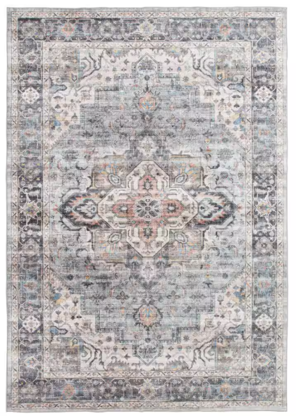 Casann Avenue 4 ft. x 6 ft. Multi Machine Washable Indoor Area Rug