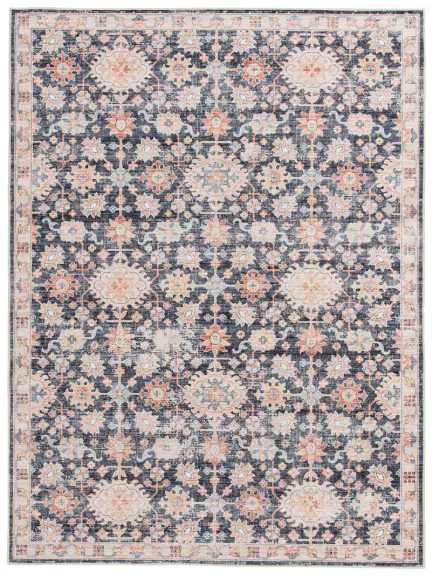 Atoll Lane 4 ft. x 6 ft. Multi Machine Washable Indoor Area Rug