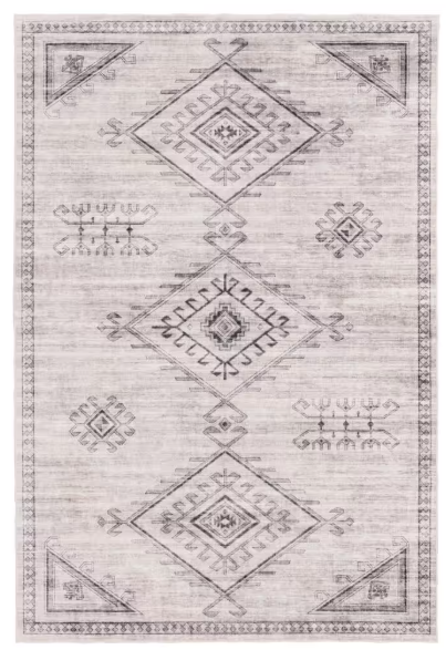 Anita Road 4 ft. x 6 ft. Multi Machine Washable Indoor Area Rug
