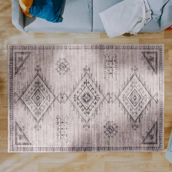 Anita Road 4 ft. x 6 ft. Multi Machine Washable Indoor Area Rug