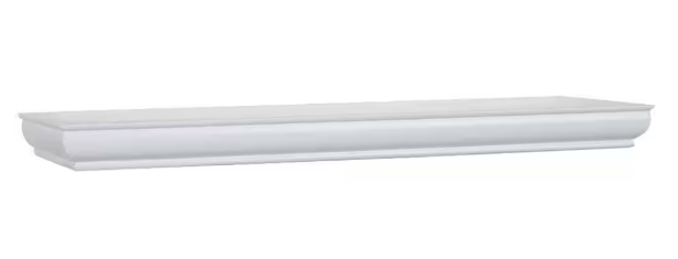 Home Decorators Collection- 24 in. L x 8 in. W Profile White Shelf