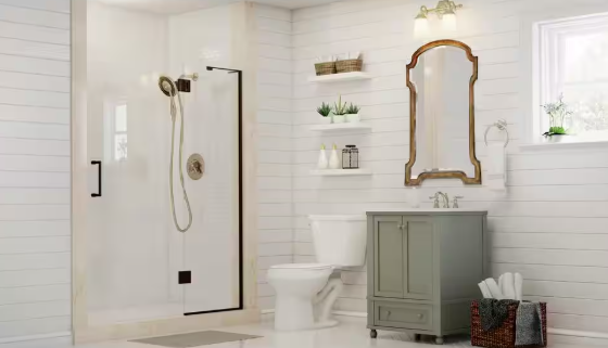 Home Decorators Collection- 24 in. L x 8 in. W Profile White Shelf