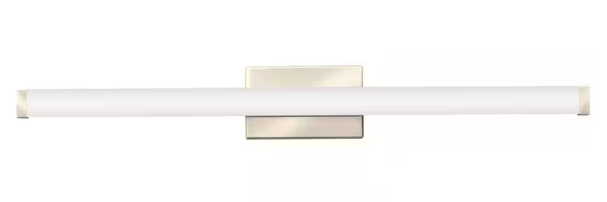 Lithonia Lighting- 27-Watt 36 in. 1 Light Brushed Nickel LED Vanity Light Bar Switchable Light Color