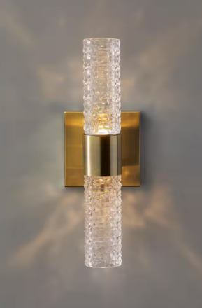 Adesso 13.75 in. Antique Brass Harriet LED Wall Lamp 3696-21