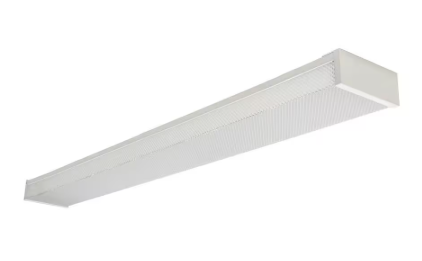 Commercial Electric 1-Pack 4 ft. 120-Volt 3800 Lumens White Integrated LED Wraparound Light with Prismatic Lens WR4840K30LPL