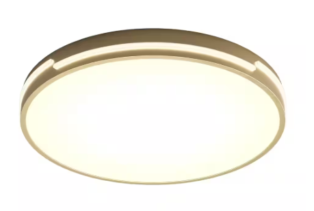 Artika - Delray 15 in. 1-Light Modern Gold Integrated LED 5 CCT Flush Mount Ceiling Light Fixture for Kitchen or Bedroom