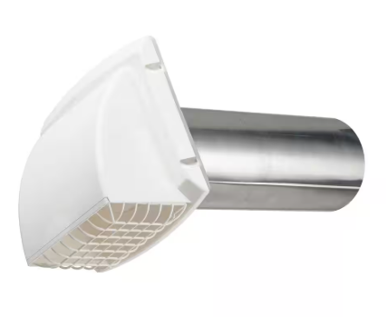 Everbilt Wide Mouth Dryer Vent Hood in White