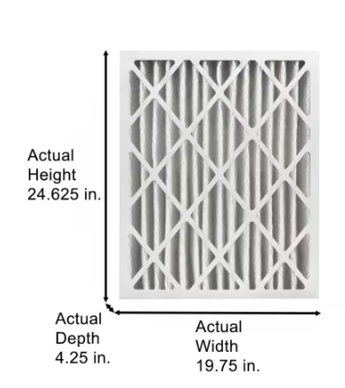 HDX 20 in. x 25 in. x 4 in. Honeywell Replacement Pleated Air Filter FPR 9, MERV 13 HDX-HW2025-13-3