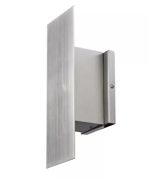 Monteaux Lighting- Novus Integrated LED Brushed Nickel LED Indoor Wall Sconce Light Fixture with Up and Down Light