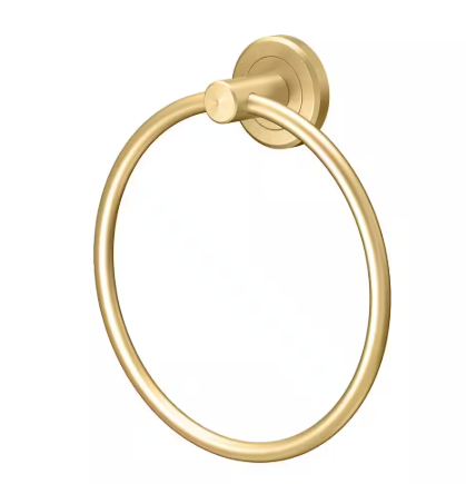 Gatco Latitude II Towel Ring in Brushed Brass 4232