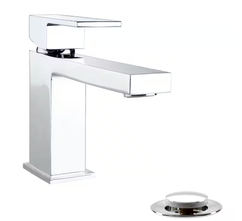 KEENEY Belanger Single Hole Single-Handle Bathroom Faucet with Drain Assembly in Polished Chrome QUA21CCP