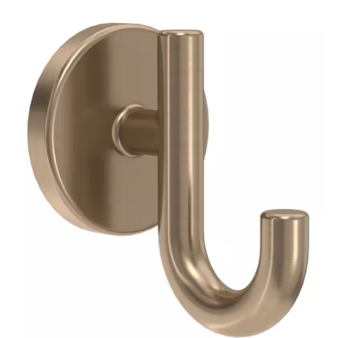 Delta Trinsic Wall Mount Double Towel Hook Bath Hardware Accessory in Champagne Bronze 75935-CZ